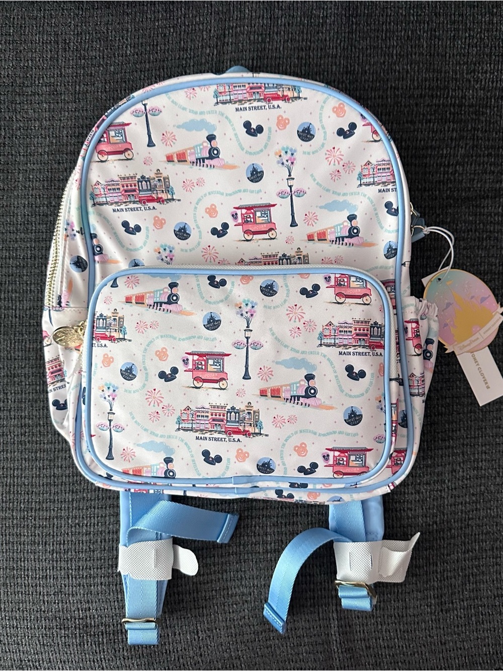 Stoney Clover - Disneyland Main Street Pattern Backpack NEW RARE